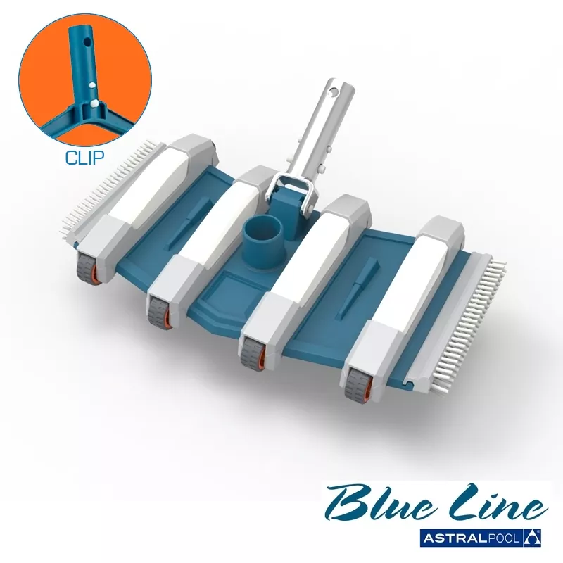 Limpiafondos manual flexible Blue Line fijación clip