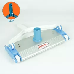 Limpiafondos Manual Aluminio 34 cm. fijación clip