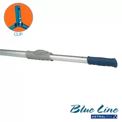Mango aluminio 2,4+2,4,8 m Blue Line fijación clip