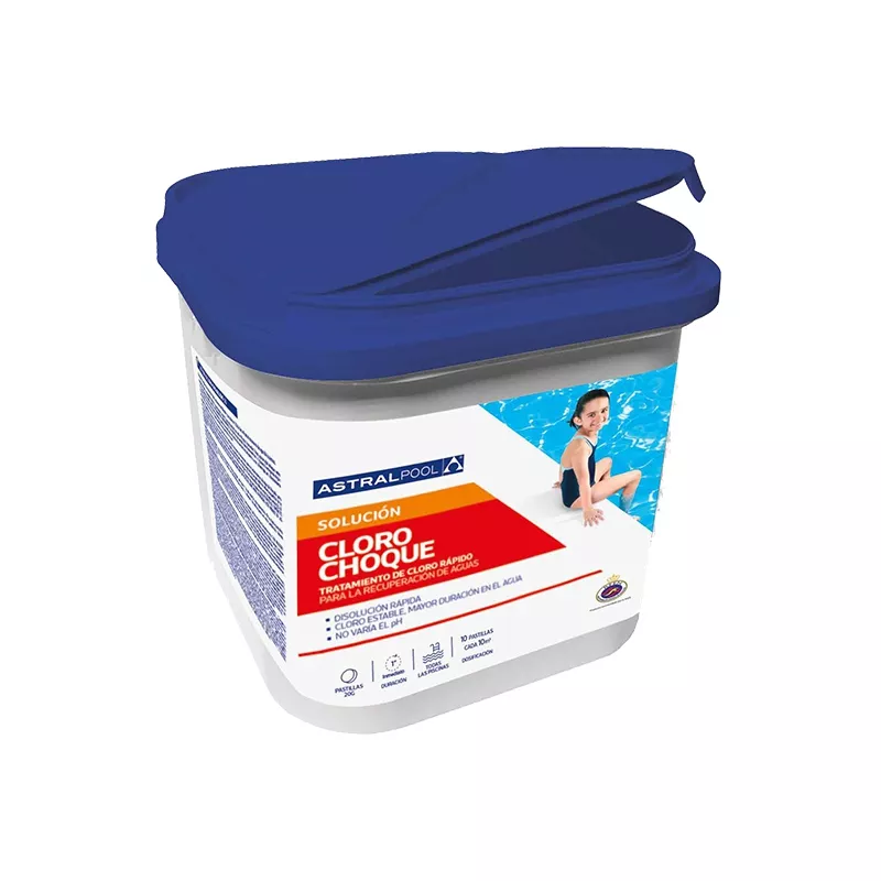 Cloro rápido en pastillas Astralpool en 5 kg