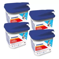Dicloro granulado 55% Astralpool en 5 kg - Pack de 4 envases