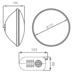 Lámpara LED Astralpool Luz RGB PAR56 900 Lumens