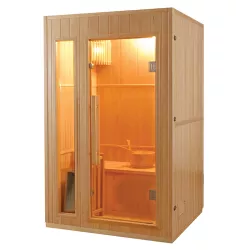 Sauna tradicional de vapor Zen de 2 plazas