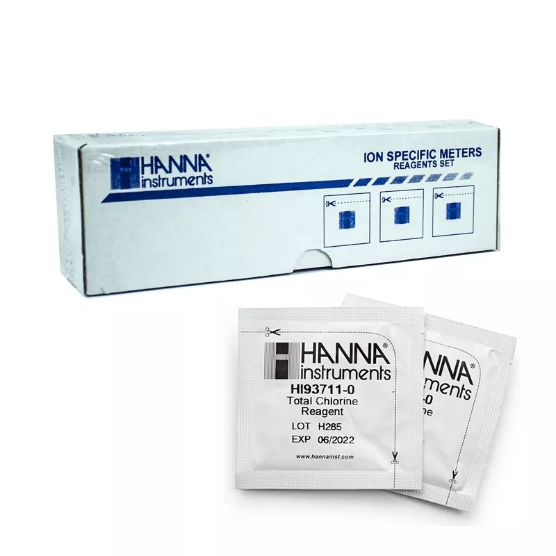 Reactivo en polvo para cloro total 300 test