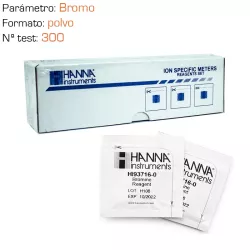 Reactivo en polvo para bromo 300 test