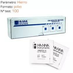 Reactivo polvo Hanna para Hierro 100 test