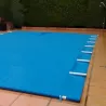 Cobertor deslizante de seguridad para piscinas de 8 x 4 m
