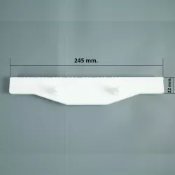 Rejilla rebosadero piscina Coral para rectas 22/245 mm