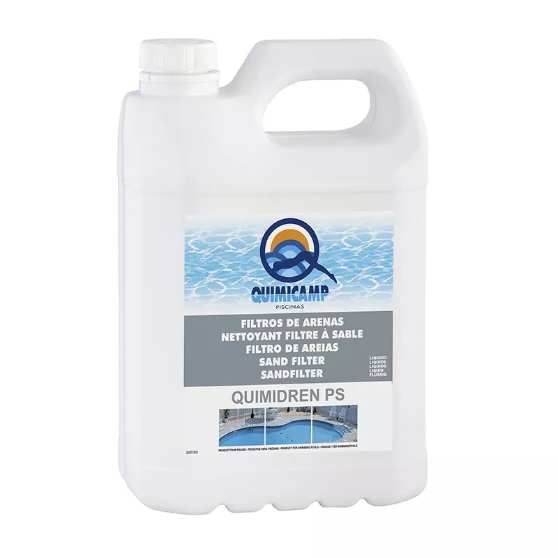 Limpiador desincrustante de filtros Quimidren PS en 5 litros