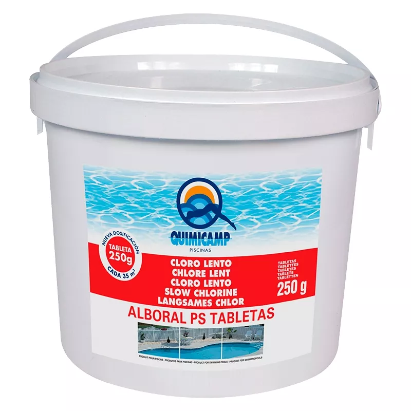 Cloro lento pastillas Quimicamp Alboral PS (5 kg)
