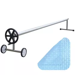 Cobertura térmica OXO 400 microns + rolo para piscina 6x3m