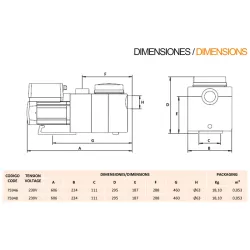 Variable speed pool pump Aquasphere VSP 150C