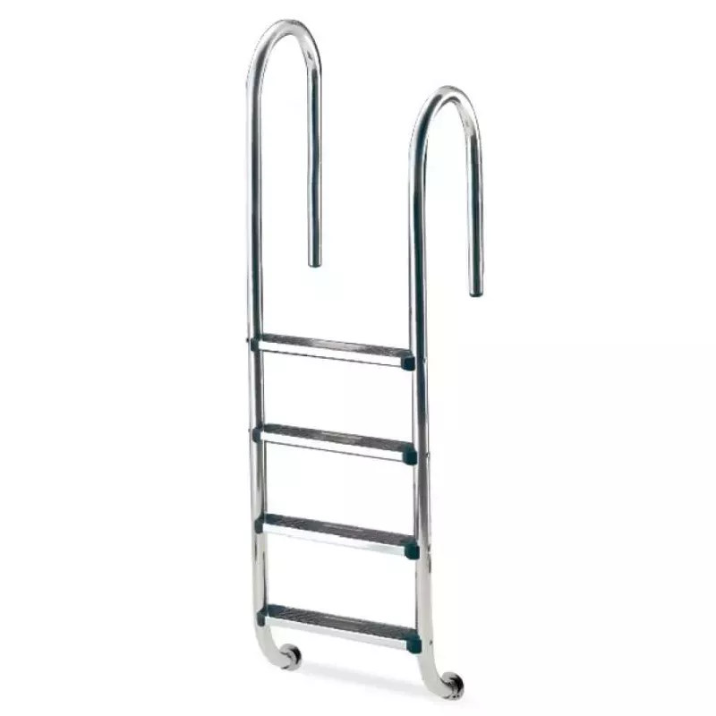 Escalera piscina Aquarama Muro Asimétrica 4 peldaños AISI-304