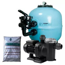 Astralpool Pacote de filtragem Ice 600 + Sena 1 CV + Vidro