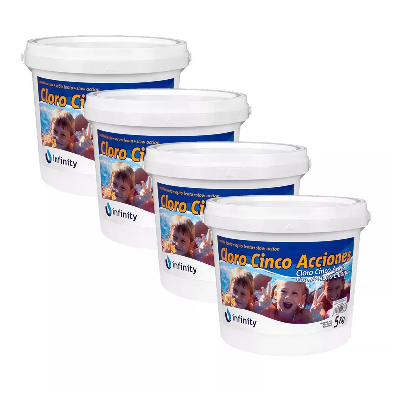 Multiacción pastillas Brenntag Infinity 5 acciones en 5 kg - Pack de 4 envases