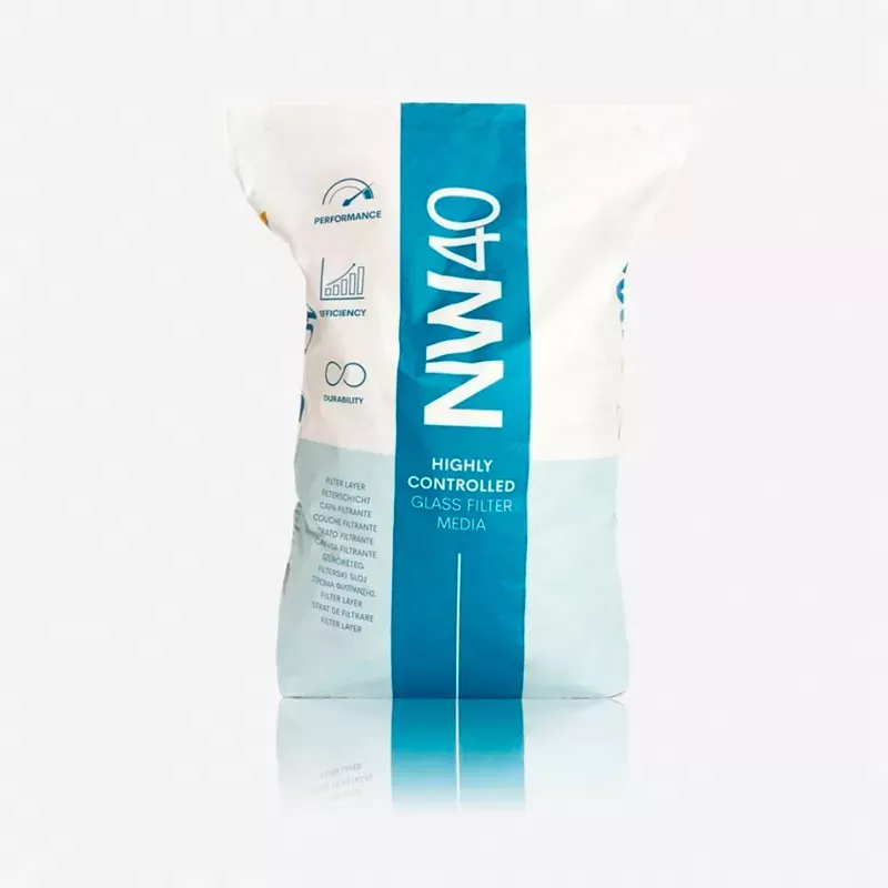 Vidrio filtrante NW40 0,6-1,2 mm en 20 Kg