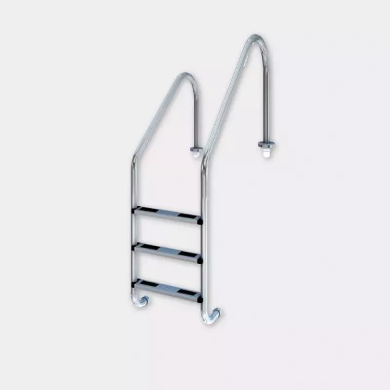 Escalera piscina Coral Standard Asimétrica 5 peldaños AISI-316