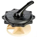 Praher Valve de sélection de remplacement Couvercle supérieur 2" (noir)