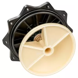 Praher Valve de sélection de remplacement Couvercle supérieur 2" (noir)