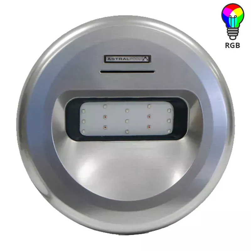 LED Spotlight Astralpool LumiPlus Design RGB Inox effect