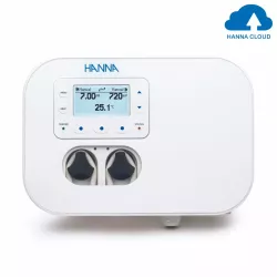 Hanna Automatische pH-, ORP- und Temperaturkontrolle BL132-20 mit Durchflusskammerpanel und Ethernet