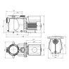 Motor de velocidad variable Aquagem InverEco 18, eficiente y fácil de instalar para piscina, 1 CV