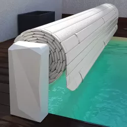 Astralpool Ulmo Automatic erhöhtes Lamellendach 6x3 Meter