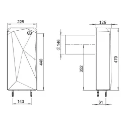Astralpool Ulmo Automatische verhoogde lamellenafdekking 8x4 meter