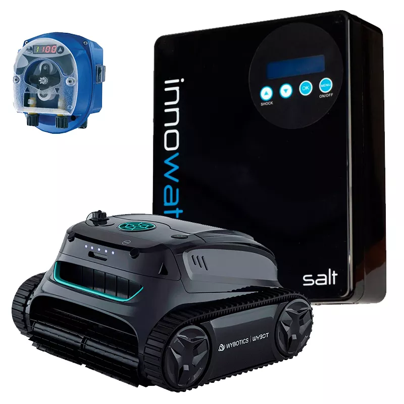 Salzchlorinator Innowater SALT 20 + pH-Regler Seko Dinamik + Wybot i30 NG