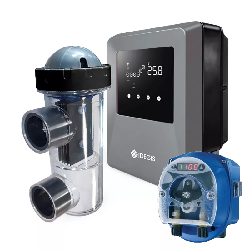 Salt water chlorinator Idegis Tecno Connect 30 g/h + Seko Dinamik pH
