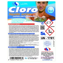 Flüssiges Aktivchlor (Hypochlorit) Plainsur 5 Liter