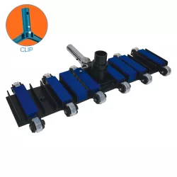 Aspirador manual flexível para piscinas Super-Pro 22" (50 cm) Flex Vac Flex Vac com clip de fixação