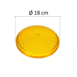 Lentes para focos extraplanos de piscinas amarillo