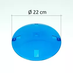 Lentes para focos empotrado de piscinas azul