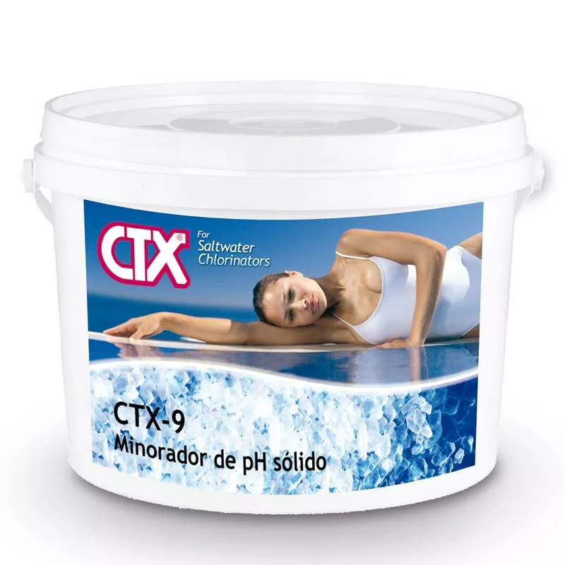 CTX 9 en 8 kg. Minorador de ph solido para piscinas de sal