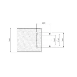 Podium salida  altura 400 mm. 316