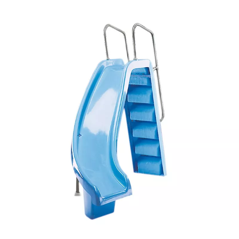 Tobogan para piscina curva a izquierda