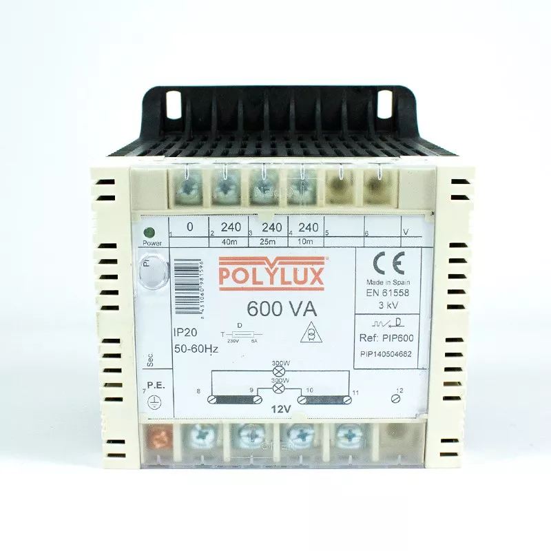 Transformador piscina Polylux 600W