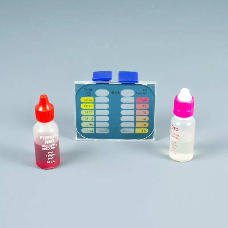 Estuche Comprobador de cloro bromo y ph