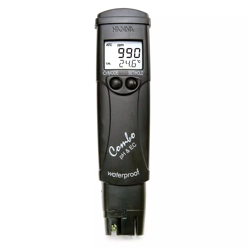 Medidor de pH, CE, TDS y temperatura, rango alto