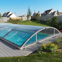 Cubierta baja para piscina modelo 4 de 5 x 10