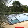 Cubierta baja semi-corredera para piscina modelo 7 de 10 x 5
