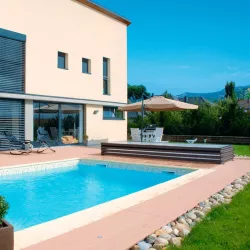 Cubierta extraplana para piscina modelo 3 de 10 x 5