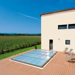 Cubierta extraplana para piscina modelo 4 de 12 x 6