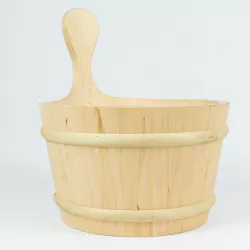 Cubo de madera saunas