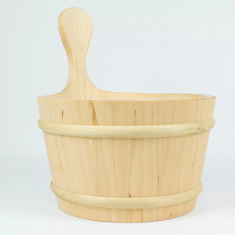 Cubo de madera saunas