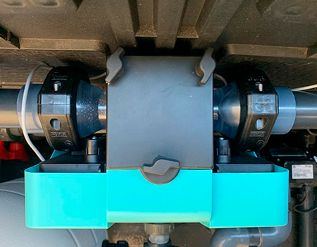 Gracias a la posibilidad de realizar una instalación compacta, este equipo es el más adecuado para instalarlo el casetas o locales con poco espacio.