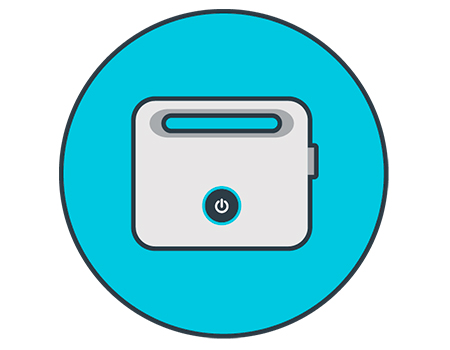 El robot Dolphin Carrera cuenta con una fuente de alimentación de bajo consumo y fácil uso: tan solo hay que pulsar un botón para poner el limpiafondos en marcha.