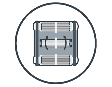 El robot limpiafondos Dolphin Active X6 cuenta con un tercer cepillo en la parte inferior que ayuda a proporcionar una mayor capacidad de limpieza.